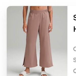 Lululemon Athletica Wide-Leg Pants in taupe